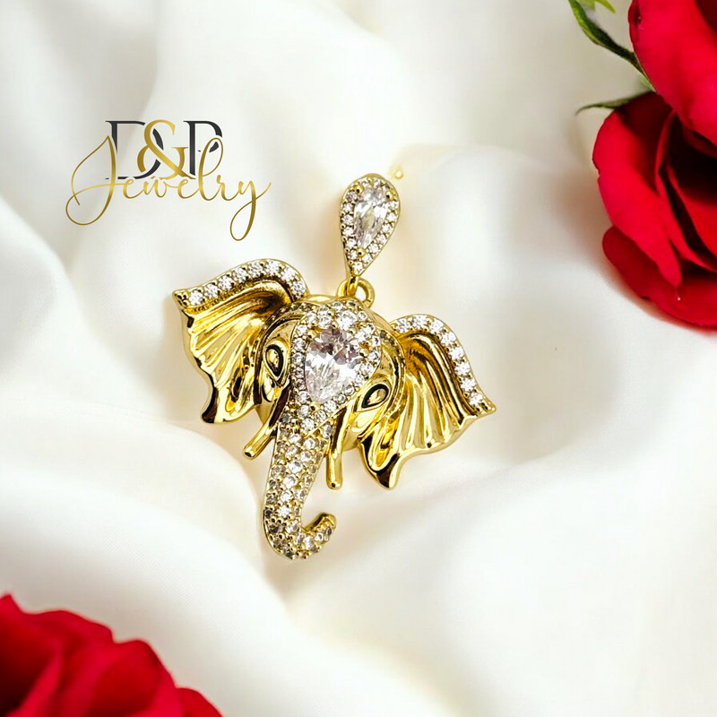 14K ELEPHANT HEAD PENDANT P830