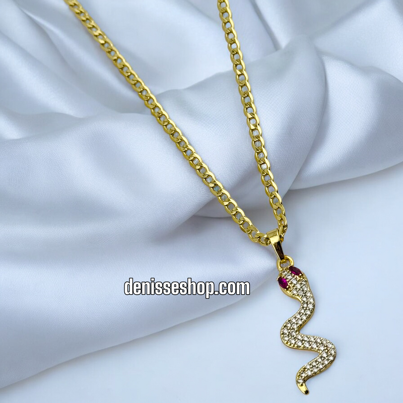 14K /   SNAKE PENDANT P596