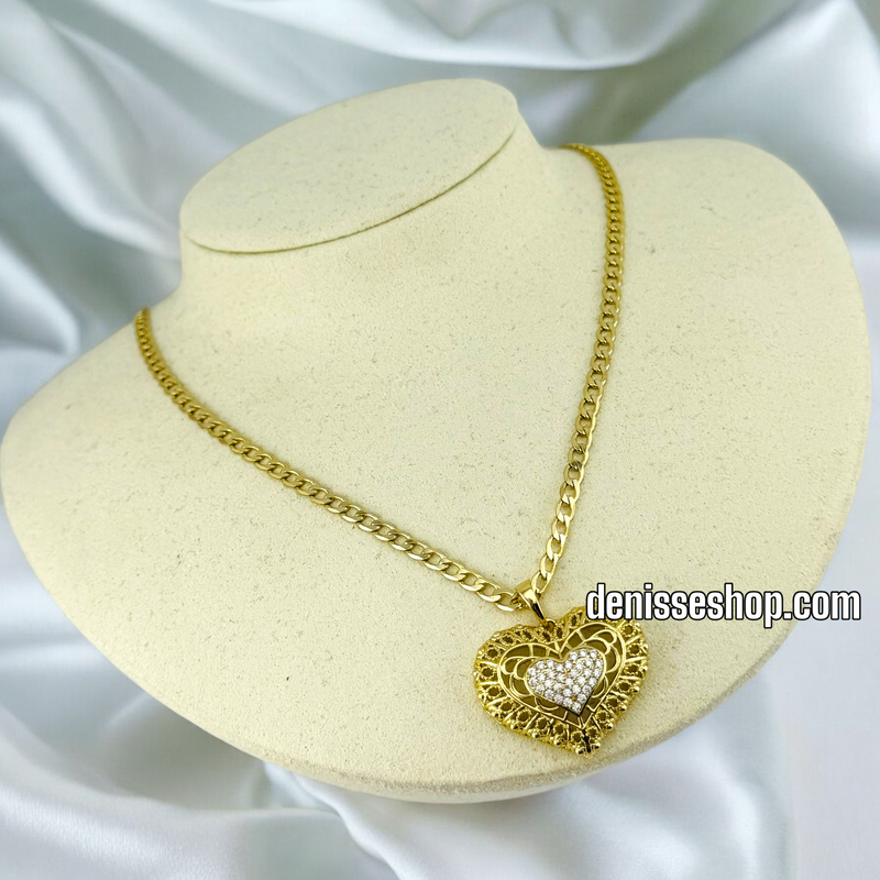 14K HEART PENDANT P515