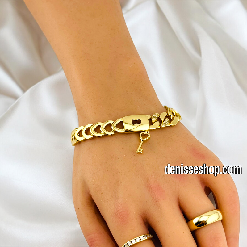 14K / LOCK AND KEY  BRACELET  BR512