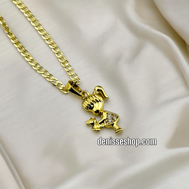 14K GIRL NECKLACE P397