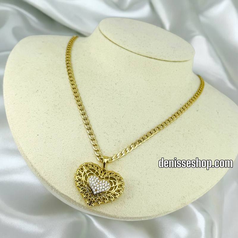 14K HEART PENDANT P515