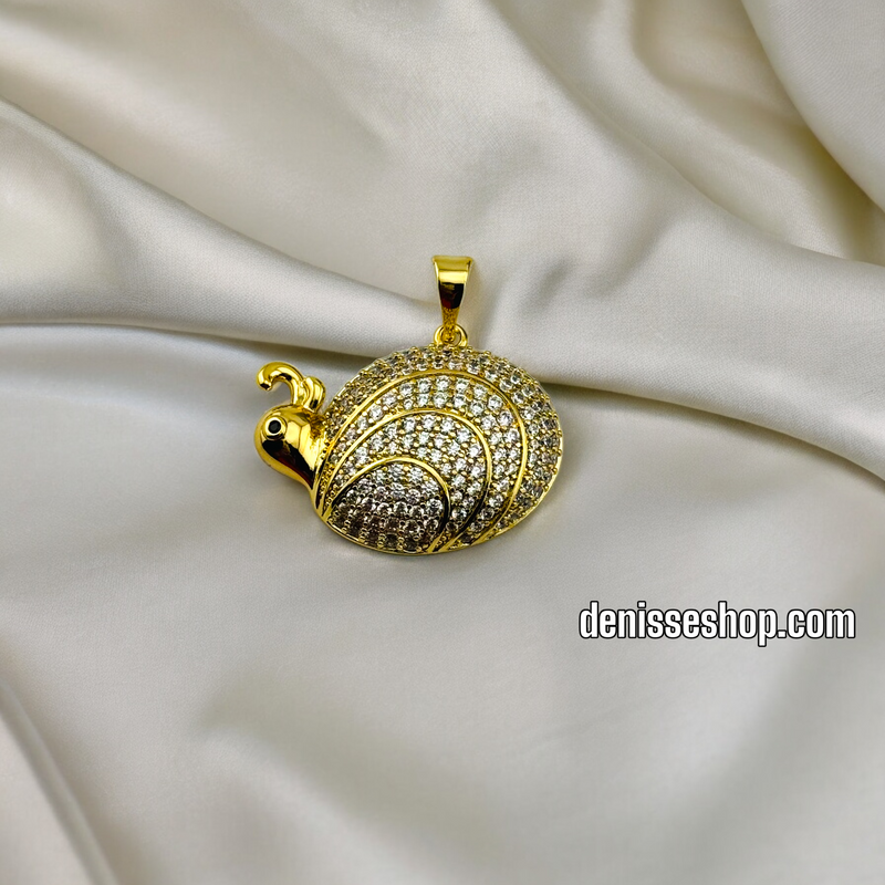 14K SNAIL PENDANT P376