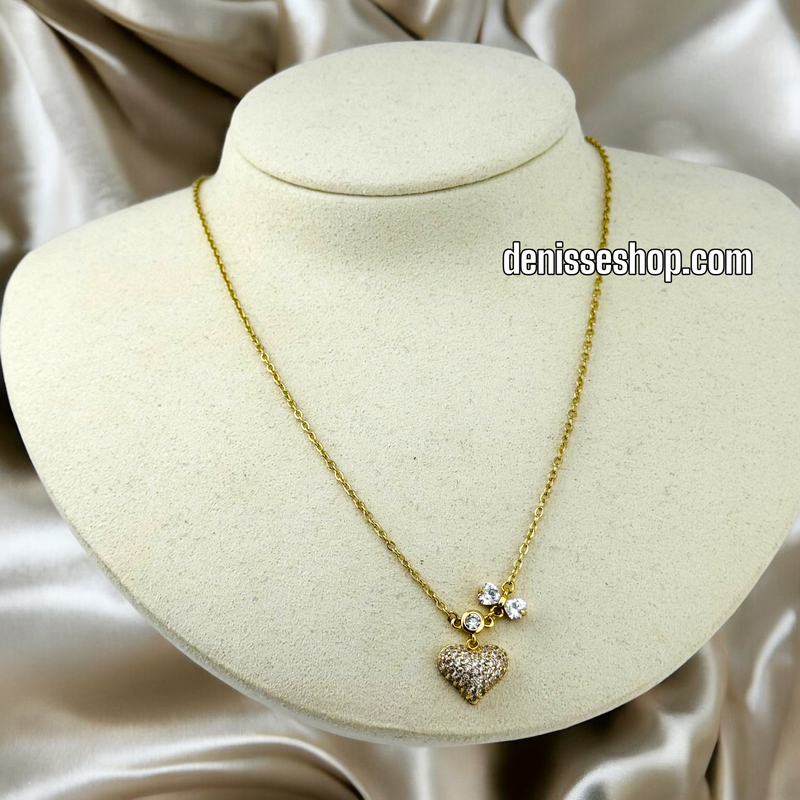 14K HEART NECKLACE N74