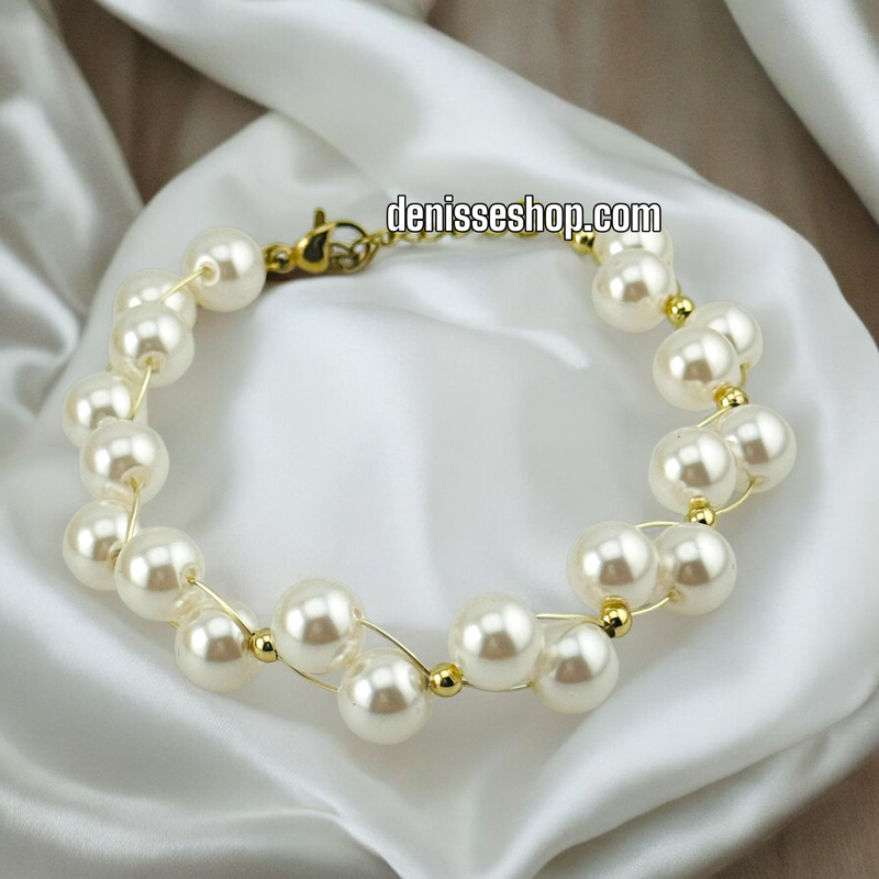 14K FASHION PEARL BRACELET BR497