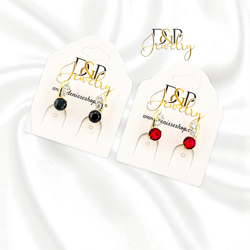 14K ELEGANT 2 VARIANTS HUGGIE EARRING E1033