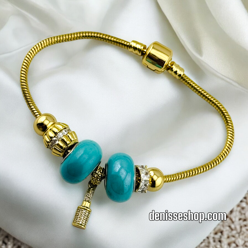 14K /WOMAN PANDORA AQUA BRACELET BR582