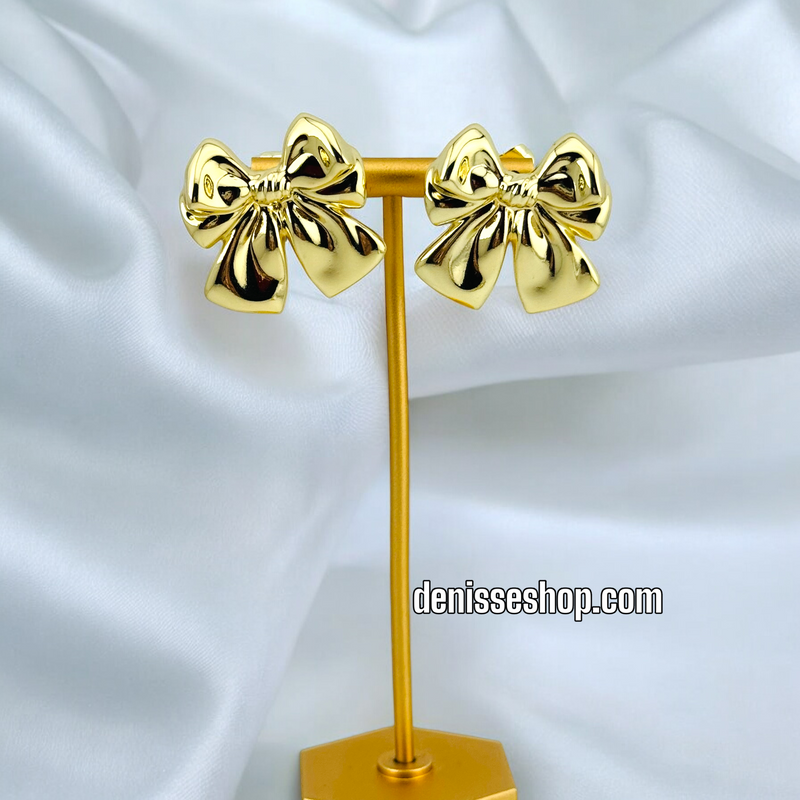 14K FASHION GOLD EARRING E589