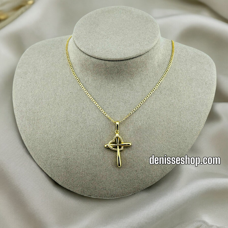 14K CROSS PENDANT P381