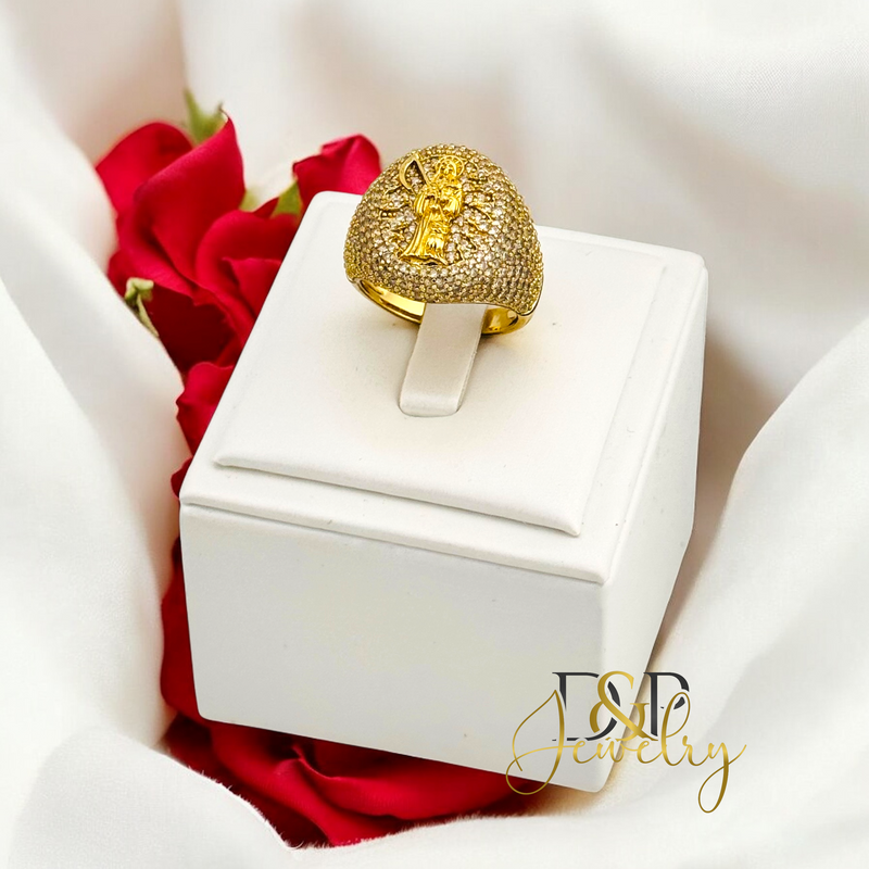 14K SANTA MUERTE RING RG376