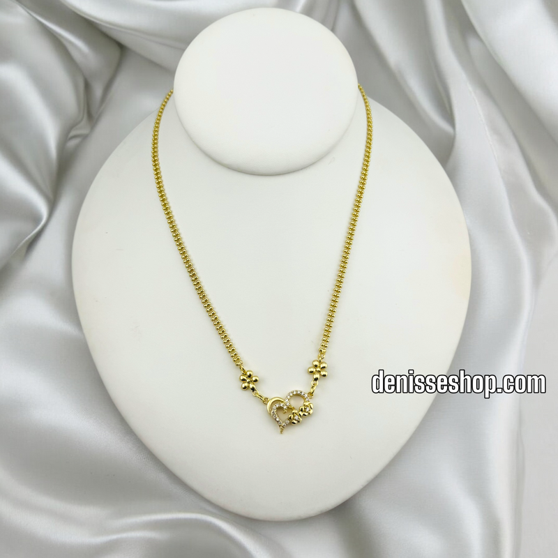 14K HEART NECKLACE N211