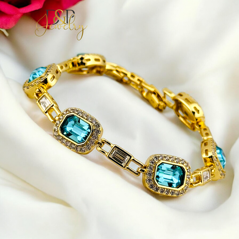 14K ELEGANT BLUE BRACELET BR692