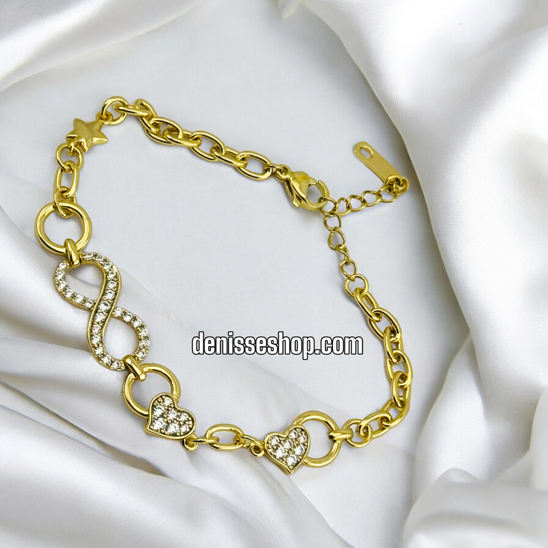 14K INFINITY GOLD BRACELET BR439