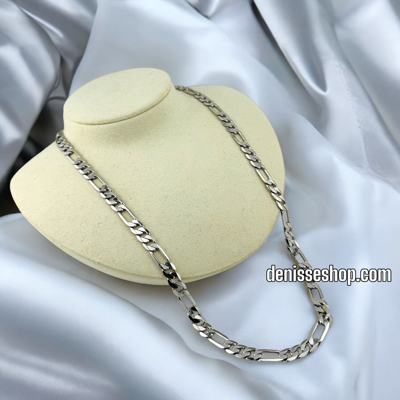 SILVER/ WOMEN/CUBAN LINK CHAIN NECKLACE CH040