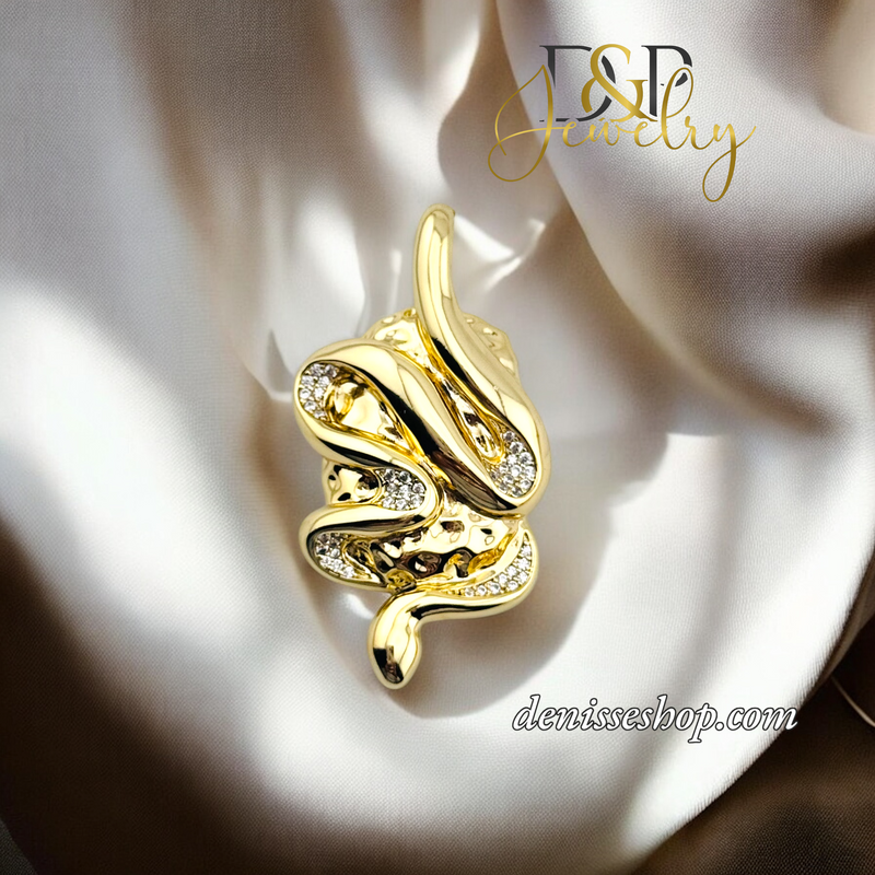 14K SNAKE PENDANT P701