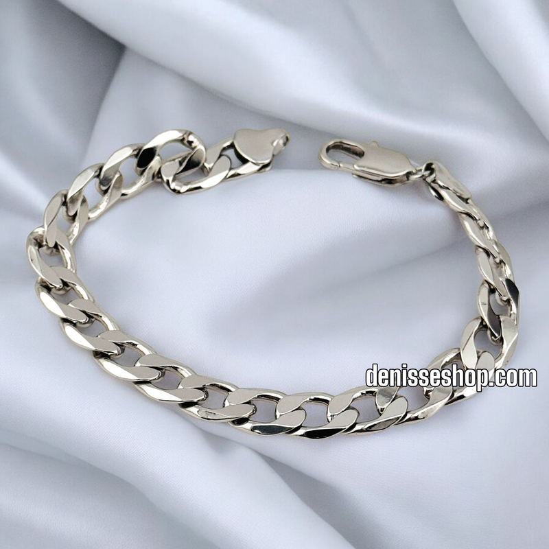 SILVER 7.5MM CUBAN BRACELET BR642