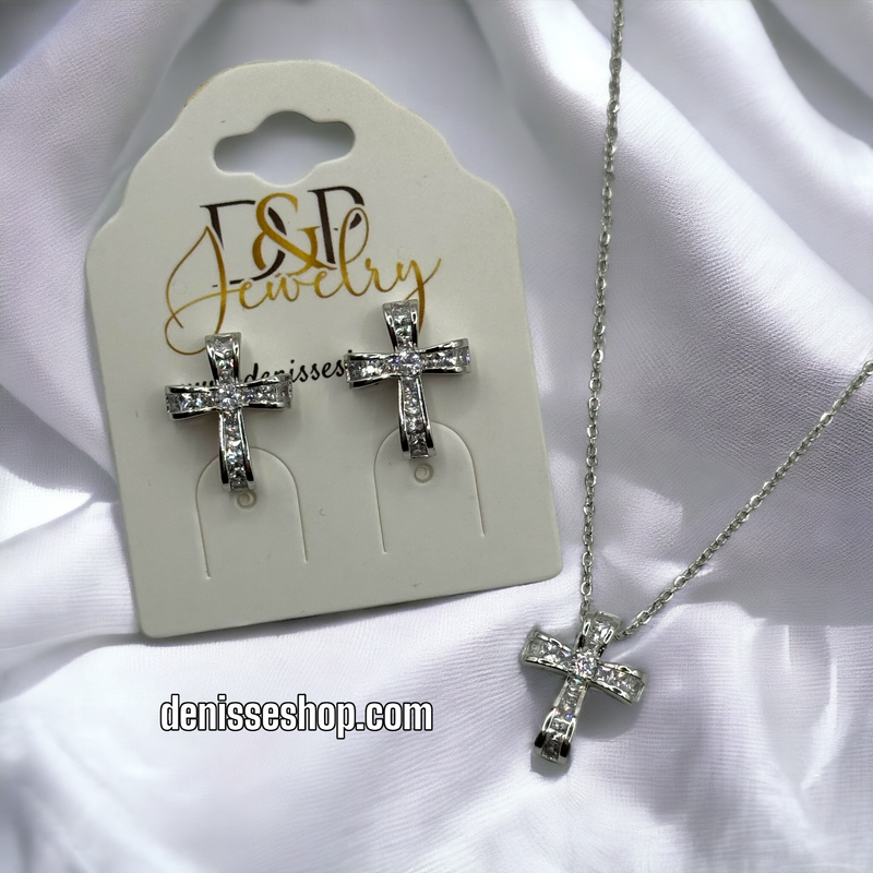 14K CROSS NECKLACE SET C1158