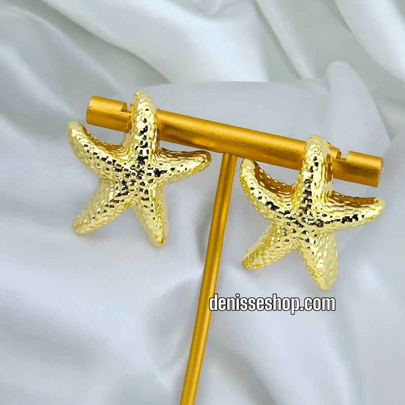 14K FASHION GOLD EARRING E590