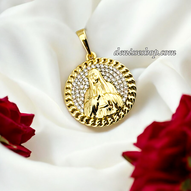 14K WOMEN/GIRL MARY PENDANT P683