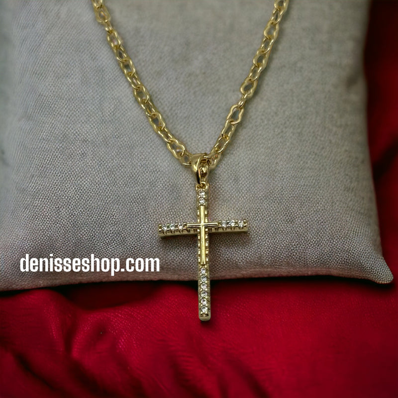 14K Cross Pendant P163