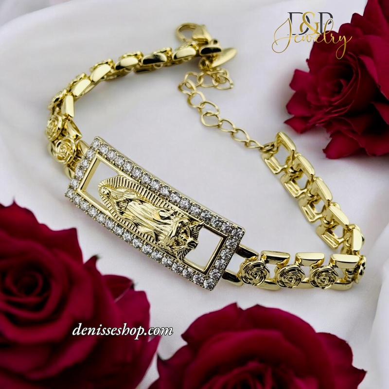 14K VIRGIN MARY BRACELET BR655