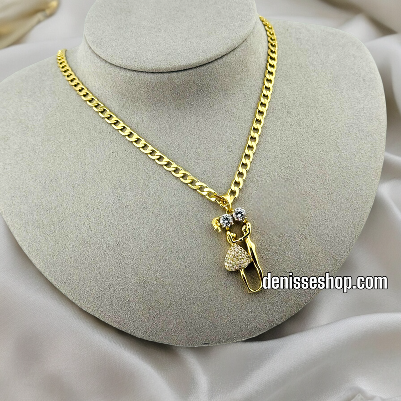 14K LOVING COUPLE PENDANT P380