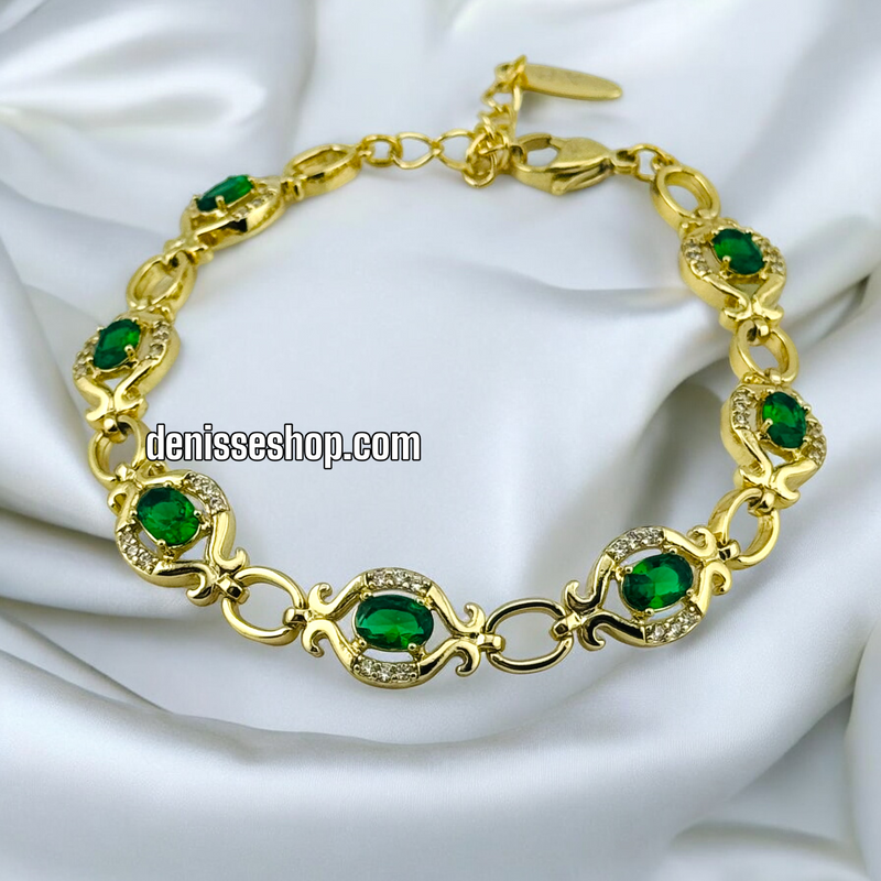 14K GREEN BRACELET BR428