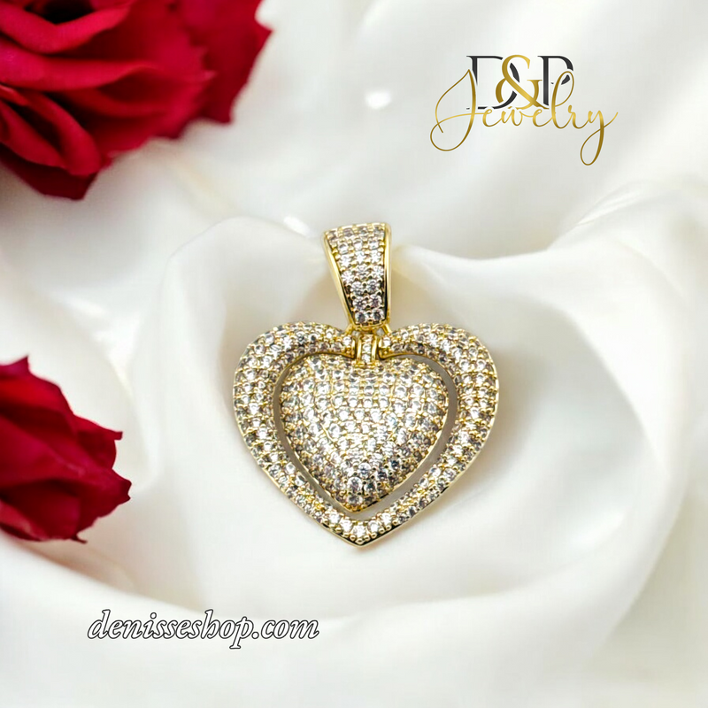 14K WOMEN HEART PENDANT P684