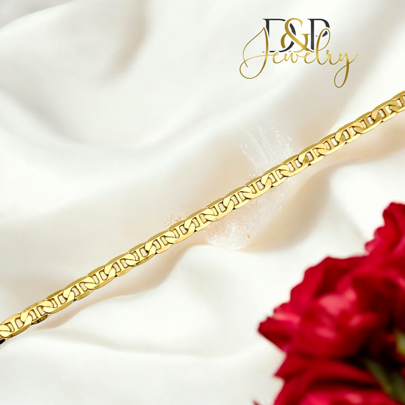 14K MIRROR MARINER BRACELET BR747