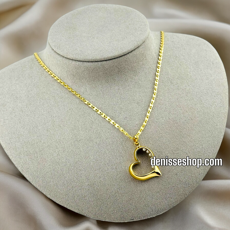 14K HEART PENDANT P391