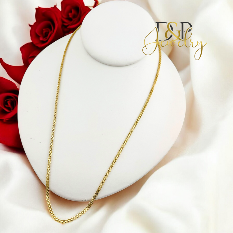 14K FANCY THIN CHAIN 2MM CH125