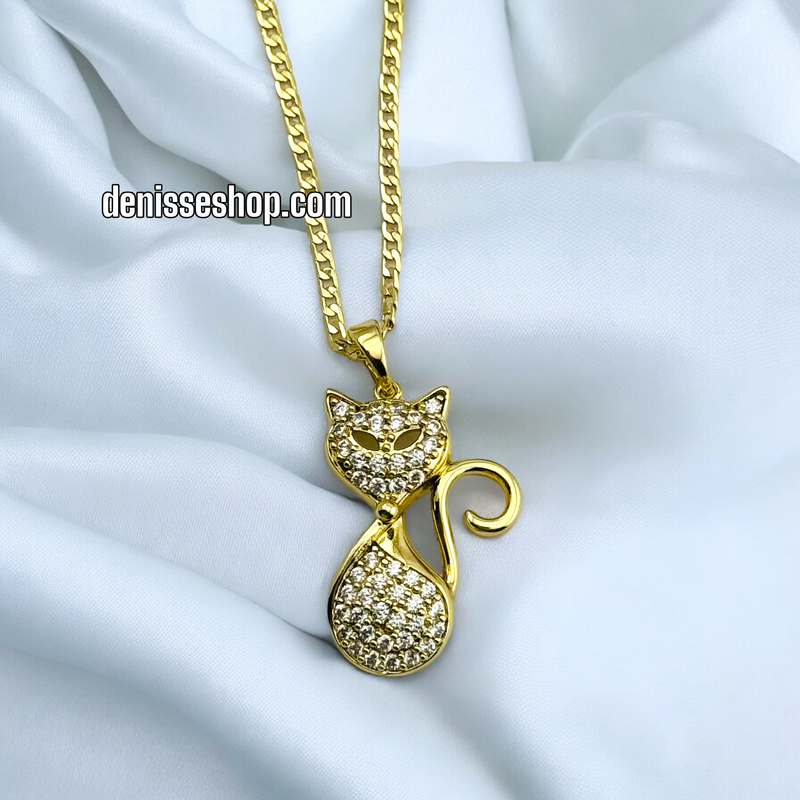 14K CAT PENDANT P433