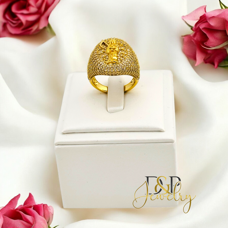 14K SANTA MUERTE RING RG376