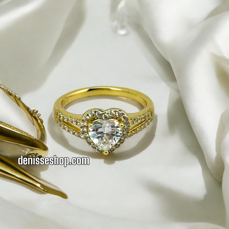 14K HEART RING RG207