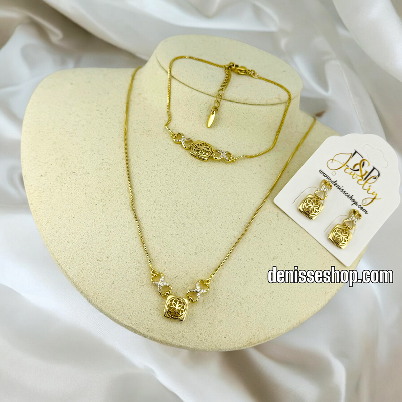 14K WOMAN/ INFINITY NECKLACE SET N150