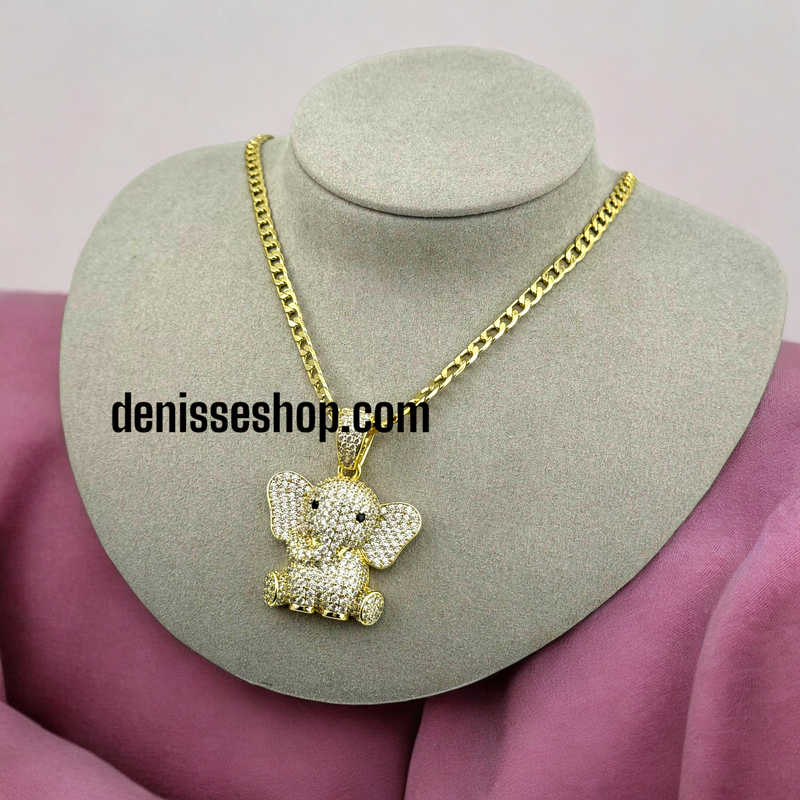 14K ELEPHANT PENDANT P346