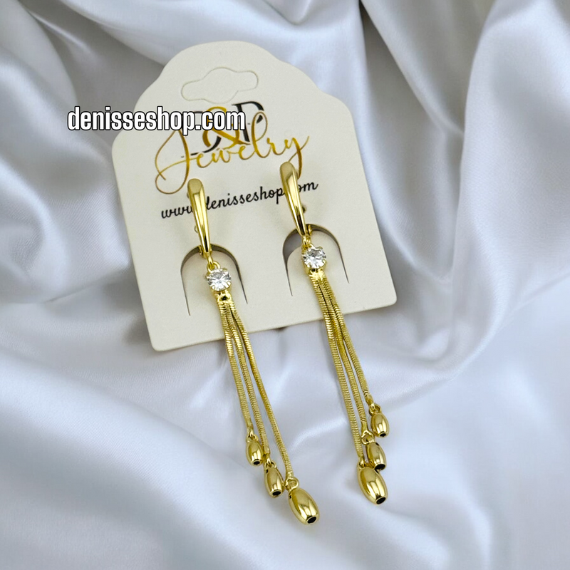 14K WOMAN GOLD EARRING E747