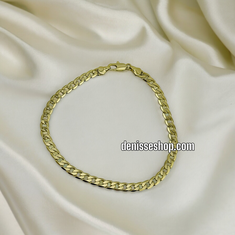 14K CUBAN ANKLET