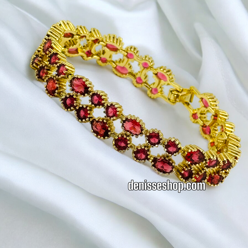 14K RUBY BRACELET BR446