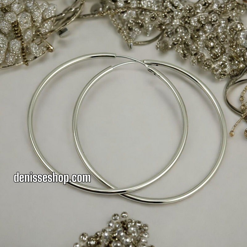 SILVER HOOPS HP453