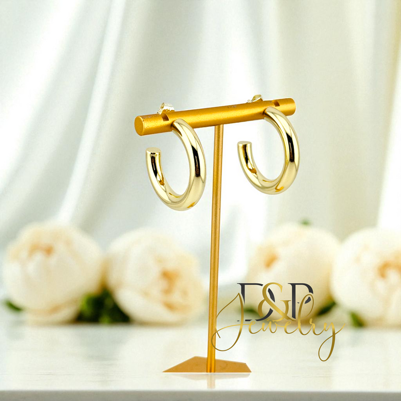 14K FASION GOLD HOOP HP729