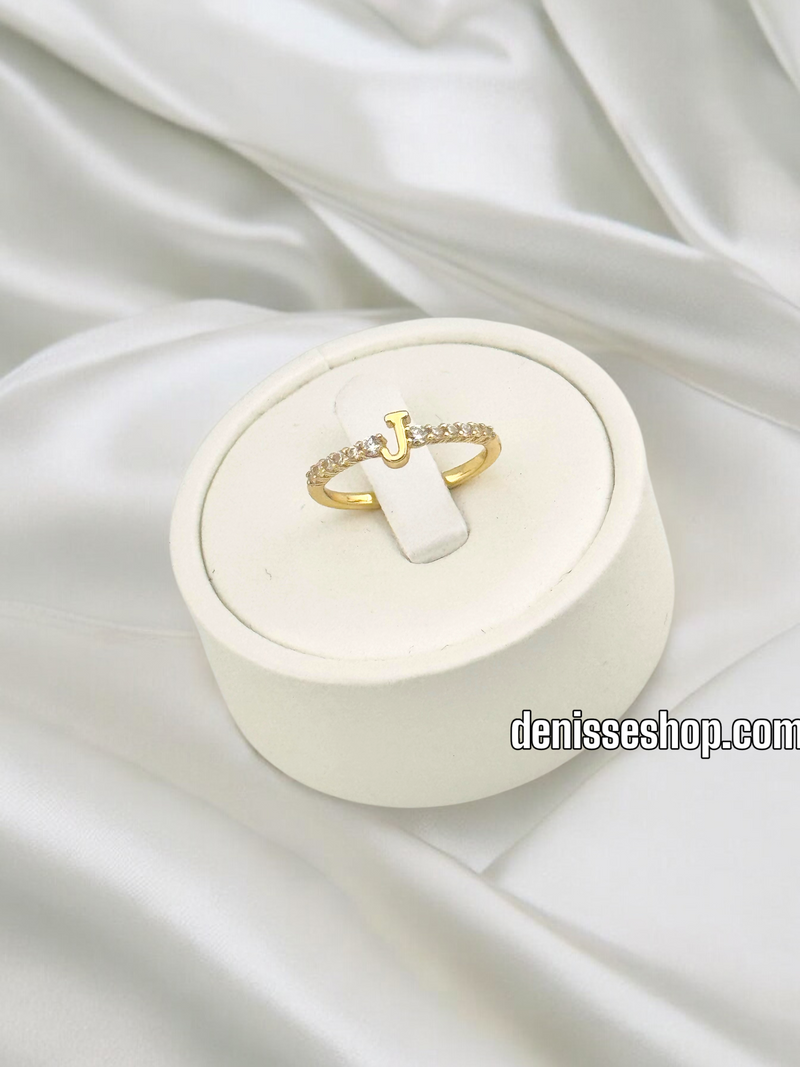 14K WOMEN  LETTER ( J ) RING RG315