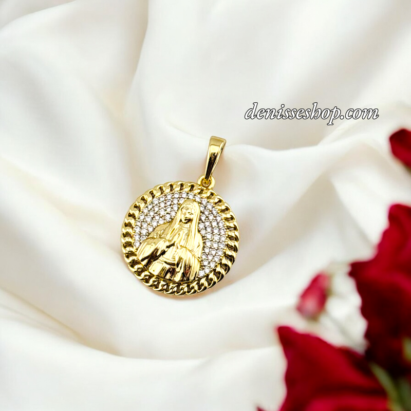 14K WOMEN/GIRL MARY PENDANT P683