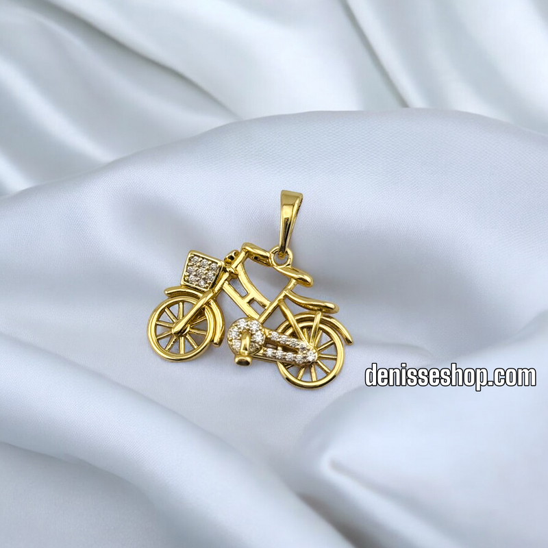 14K BICYCLE WOMEN/GIRL PENDANT P659