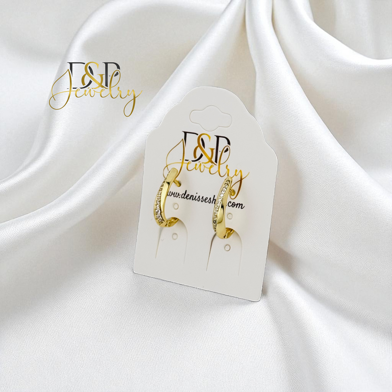 14K GOLD/THIN HUGGIE  EARRING E1000