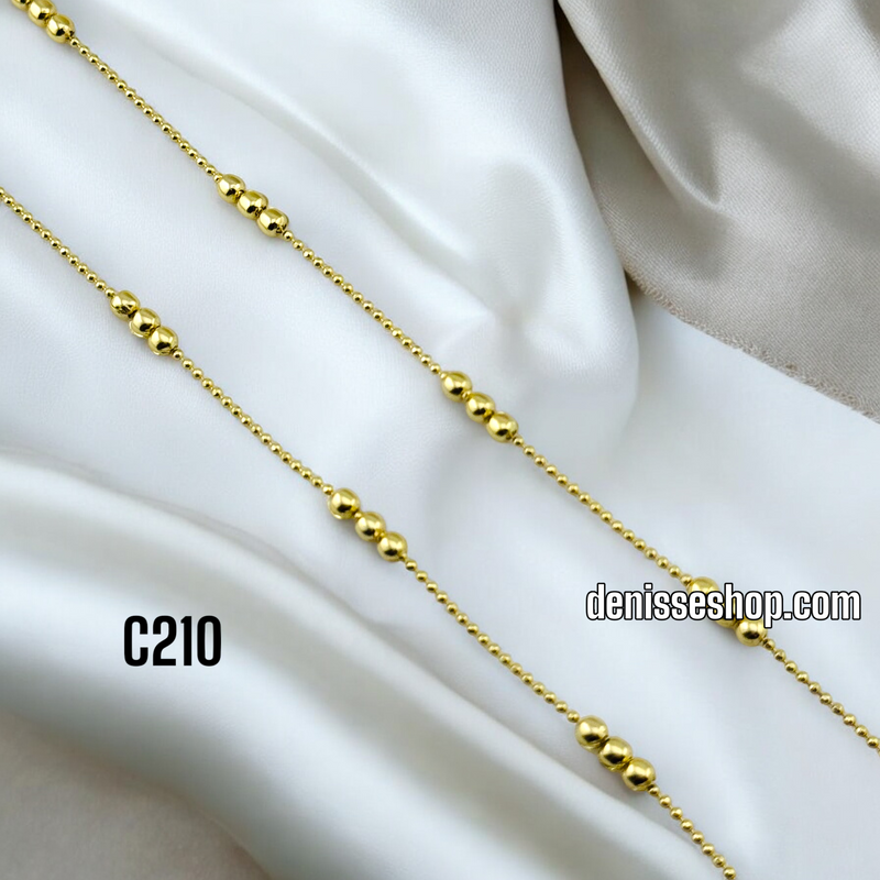 14K BUBBLE CHAIN C210