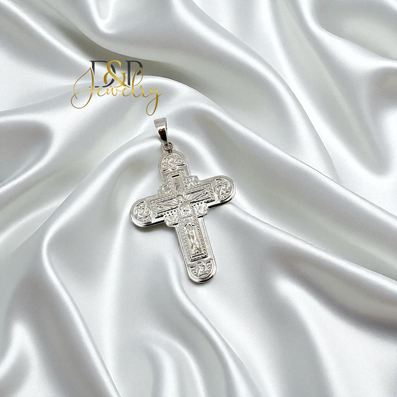 14K SILVER/CROSS PENDANT P910
