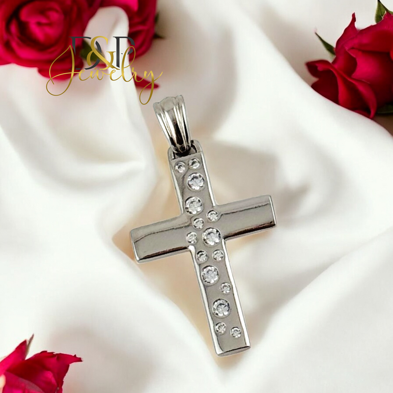SILVER SMALL CROSS PENDANT P852