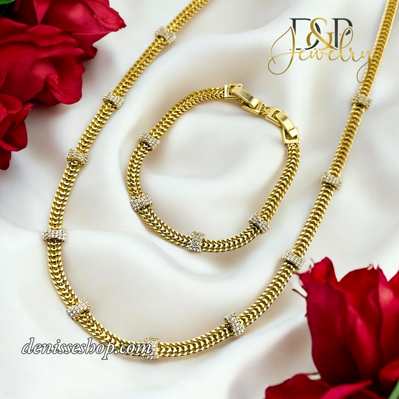 14K FASHION GOLD NECKLACE SET N242