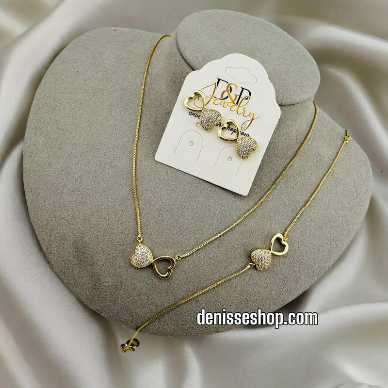 14K INFINITY NECKLACE SET 18&